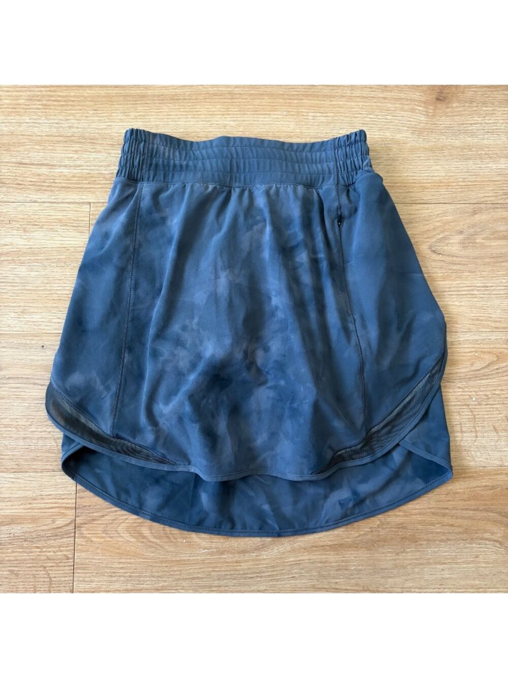 Lululemon Athletic Hotty Hot HR Skirt Long Diamond Dye Grey Women’s Size 4